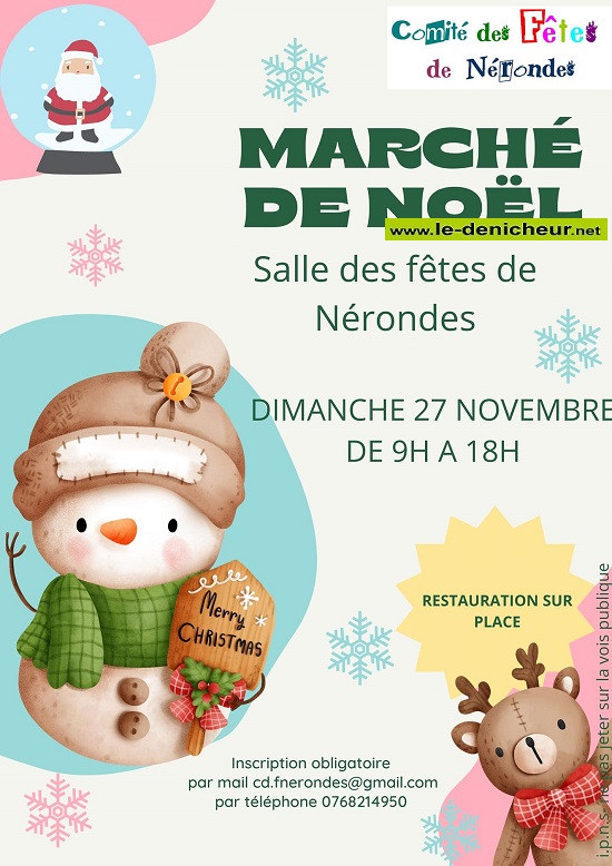 k27 - DIM 27 novembre - NERONDES - Marché de Noël  001mn10