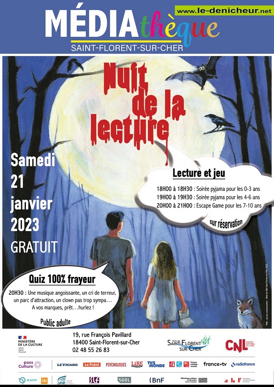 m21 - SAM 21 janvier - ST-FLORENT /Cher - Nuit de la lecture  0021010