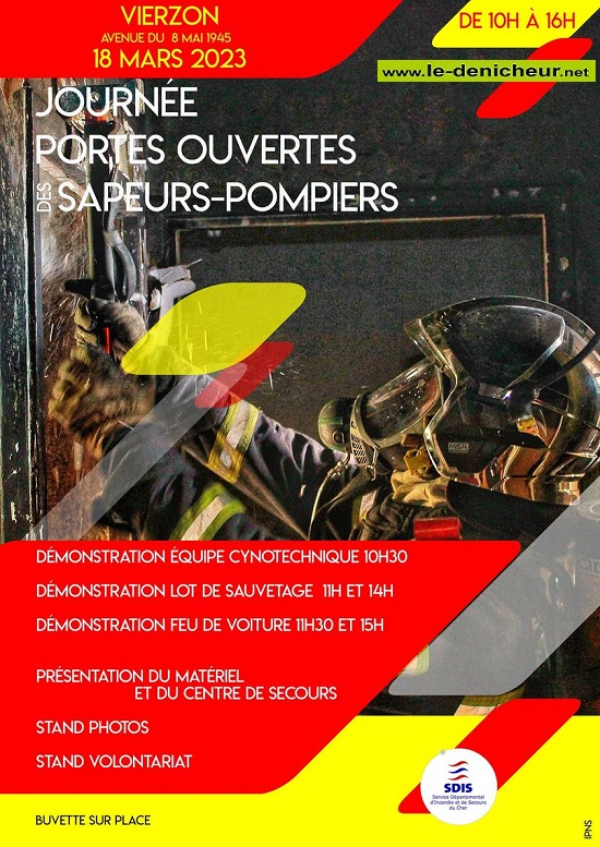 o18 - SAM 18 mars - VIERZON - Portes ouvertes des Sapeurs Pompiers  0021038
