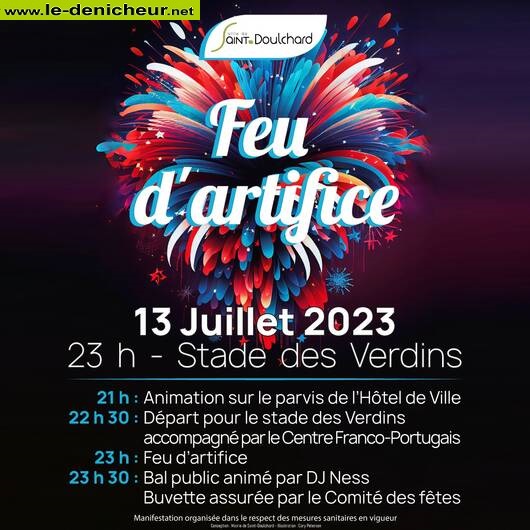 s13 - JEU 13 juillet - ST-DOULCHARD - Fête Nationale / Bal / Feu d'artifice 0021118