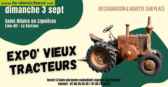 u03 - DIM 03 septembre - ST-HILAIRE en Lignières - Expo Vieux Tracteurs 0021139