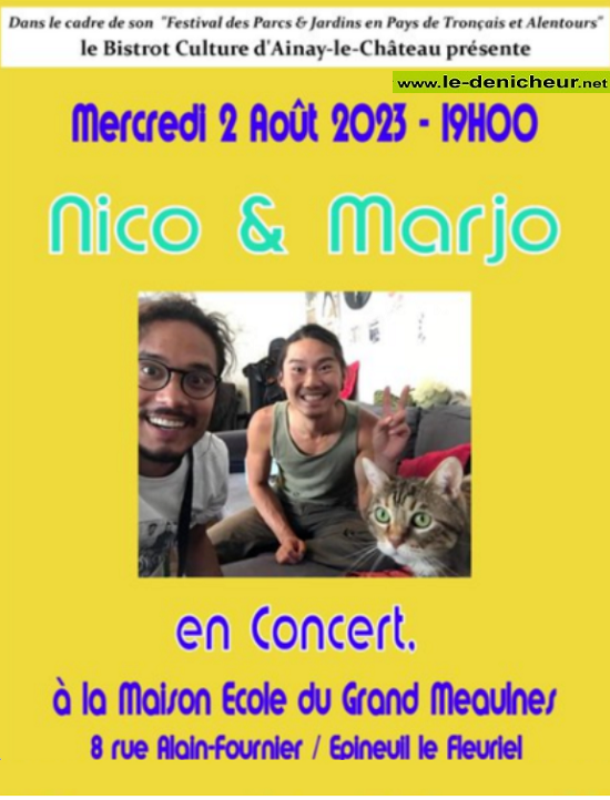 t02 - MER 02 août - EPINEUIL LE FLEURIEL - Nico & Marjo en concert 002554
