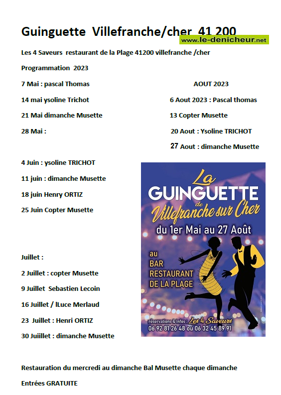 q28 - DIM 28 mai - VILLEFRANCHE /Cher - Thé dansant à la Guinguette 002_111