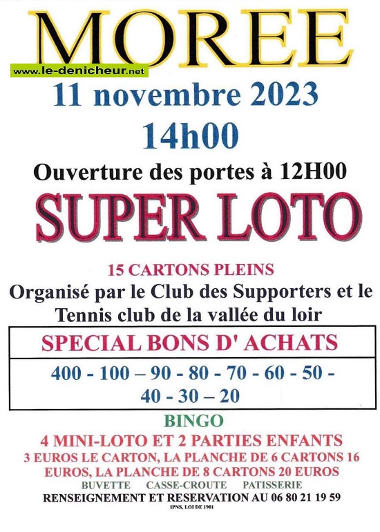w11 - SAM 11 novembre - MOREE - Loto du Club des supporters et du Tennis Club ° 002_4110
