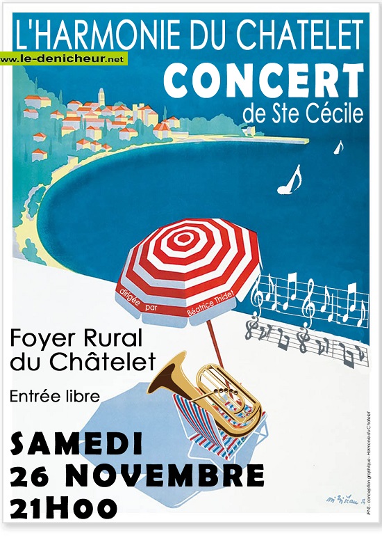k26 - SAM 26 novembre - LE CHATELET - Concert de Sainte-Cécile  003349
