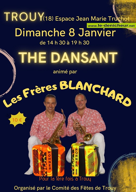 m08 - DIM 08 janvier - TROUY - Thé dansant avec Les Frères Blanchard */ 01-08_12