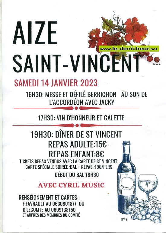 m14 - SAM 14 janvier - AIZE - Saint-Vincent */ 01-14_18