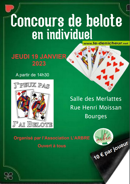 m19 - JEU 19 janvier - BOURGES - Concours de belote */ 01-19_20