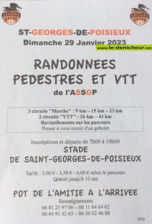 m29 - DIM 29 janvier - ST-GEORGES DE POISIEUX - Randonnée pédestre et VTT  01-29_18