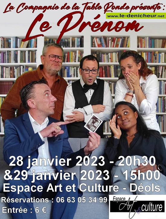 m29 - DIM 29 janvier - DEOLS - Le Prénom [Théâtre] 01-29_19