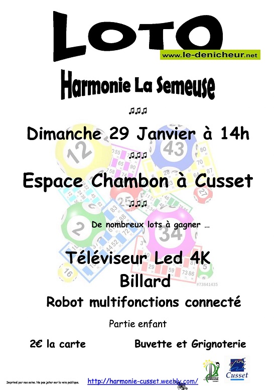 m29 - DIM 29 janvier - CUSSET - Loto d'Harmonie La semeuse . 01-29_24