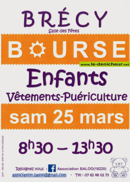 o25 - SAM 25 mars - BRECY - Bourse aux vêtements enfant et puériculture  01_bro10