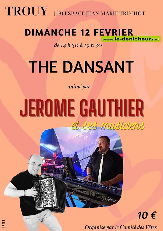 n12 - DIM 12 février - TROUY - Thé dansant avec Jérome Gauthier */ 02-12_19
