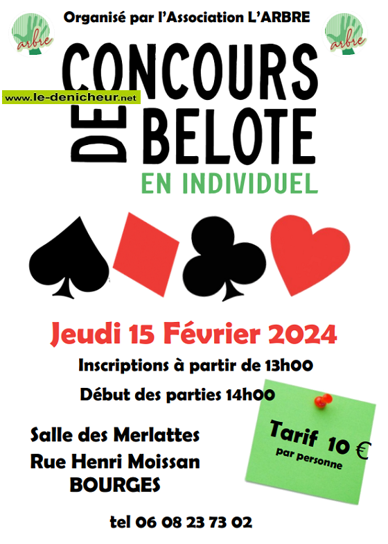 b15 - JEU 15 février - BOURGES - Concours de belote * 02-15_30