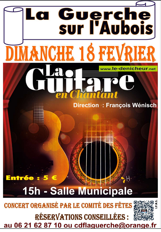 b18 - DIM 18 février - LA GUERCHE /l'Aubois - La Guitare en Chantant [concert]° 02-18_20