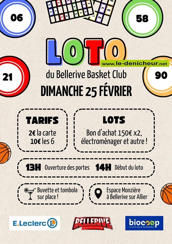 b25 - DIM 25 février - BELLERIVE - Loto du Basket . 02_25_11