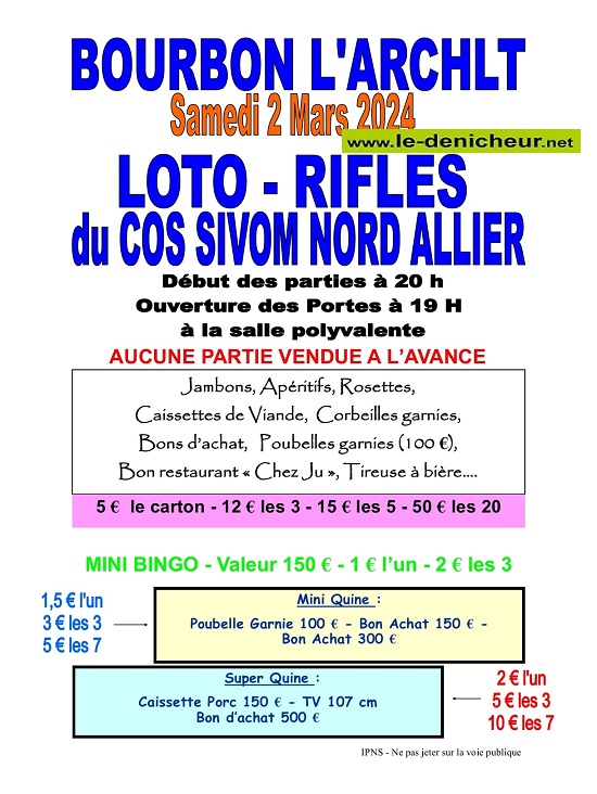 c02 - SAM 02 mars - BOURBON L'ARCHAMBAULT - Loto du COS ¤ 03-02_68