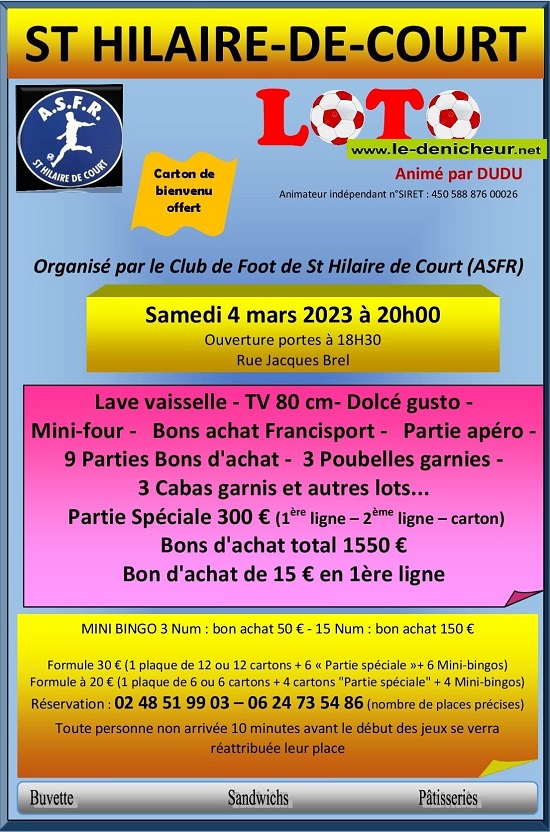 o04 - SAM 04 mars - ST-HILAIRE DE COURT - Loto du foot */ 03-04_13