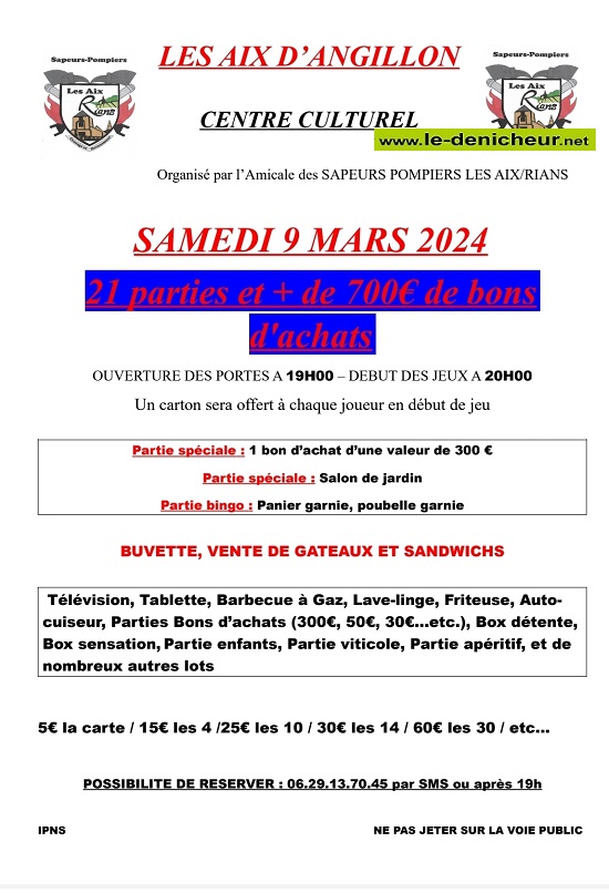 c09 - SAM 09 mars - LES AIX D'ANGILLON - Loto des Sapeurs Pompiers * 03-09_37