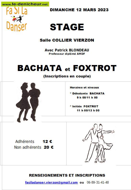 o12 - DIM 12 mars - VIERZON - Stage de danse  Buchata et Foxtrot _ 03-11210