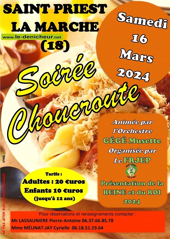 c16 - SAM 16 mars - ST-PRIEST LA MARCHE - Soirée choucroute avec Gégé Musette . 03-16_39