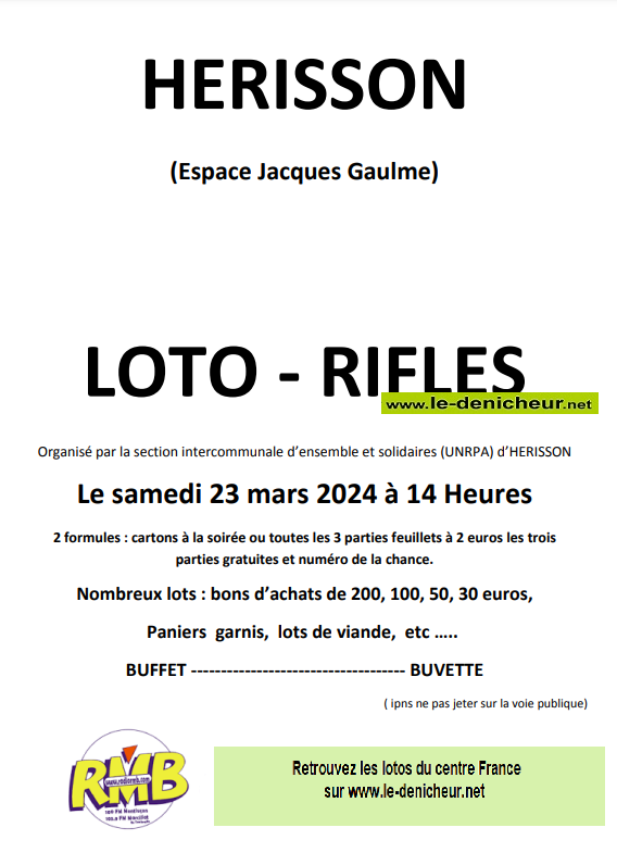 c23 - SAM 23 mars - HERISSON - Loto de l'UNRPA ° 03-23_21