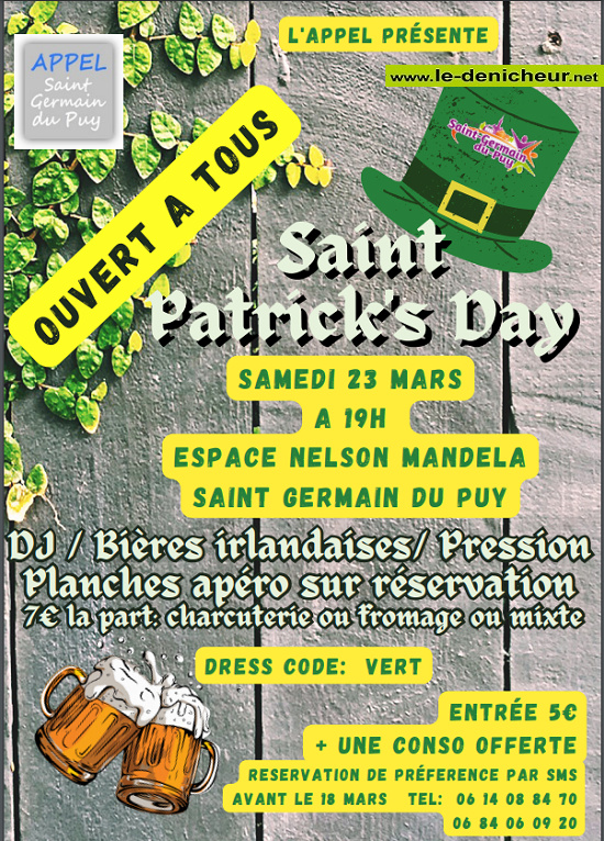 c23 - SAM 23 mars - ST-GERMAIN DU PUY - St-Patrick's Day ° 03-23_34