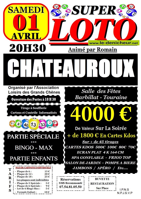p01 - SAM 01 avril - CHATEAUROUX - Loto de "Loisirs des Grands Chênes" 04-01_16