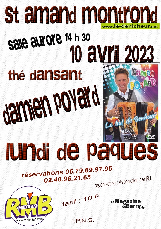 p10 - LUN 10 avril - ST-AMAND-MONTROND - Thé dansant avec Damien Poyard */ 04-10_21