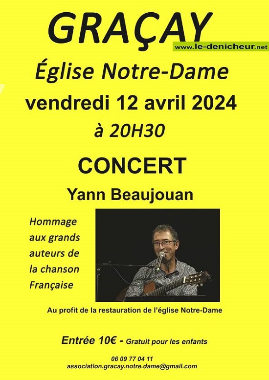 d12 - VEN 12 avril - GRACAY - Concert Yann Beaujouan . 04-12_25