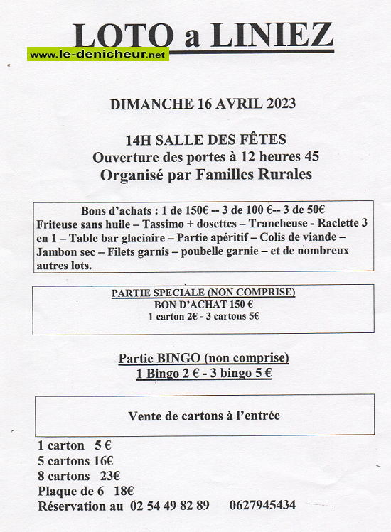 p16 - DIM 16 avril - LINIEZ - Loto de Familles Rurales */ 04-16_17