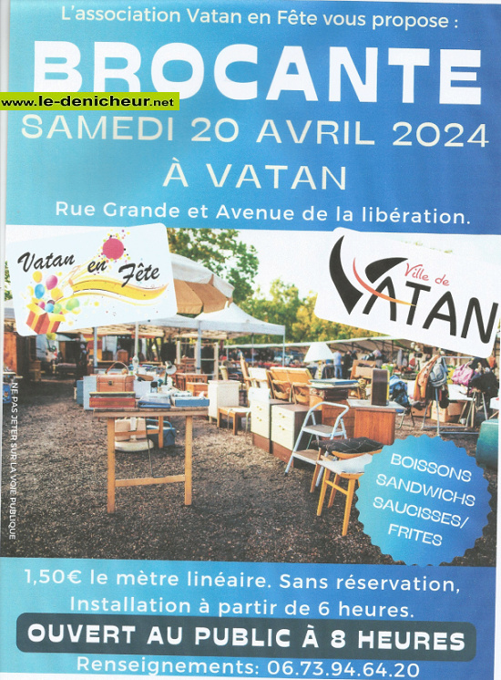 d20 - SAM 20 avril - VATAN - Brocante de Vatan en Fête ° 04-20_34