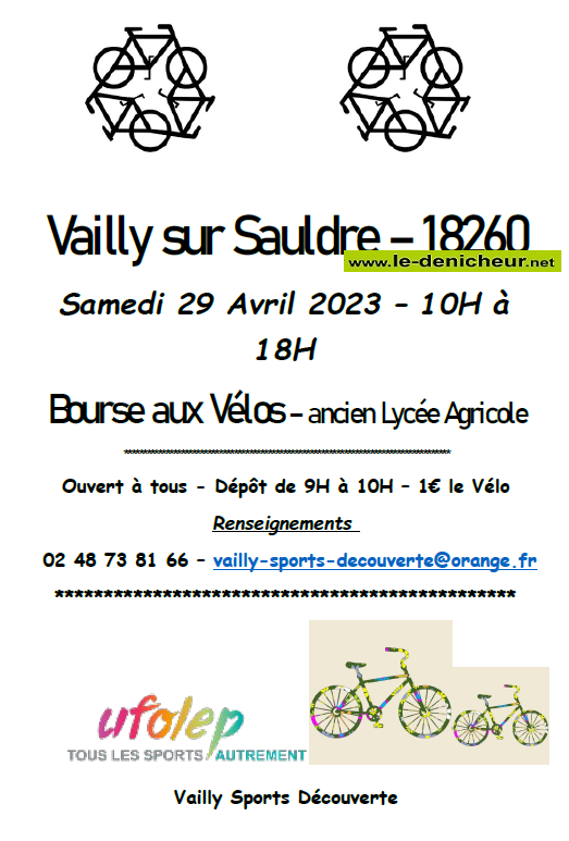 p29 - SAM 29 avril - VAILLY /Sauldre - Bourse aux vélos */ 04-29_13