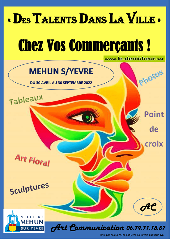 i30 - Jusqu'au 30 septembre - MEHUN /Yèvre - Des Talents dans la Ville _* 04-30_16