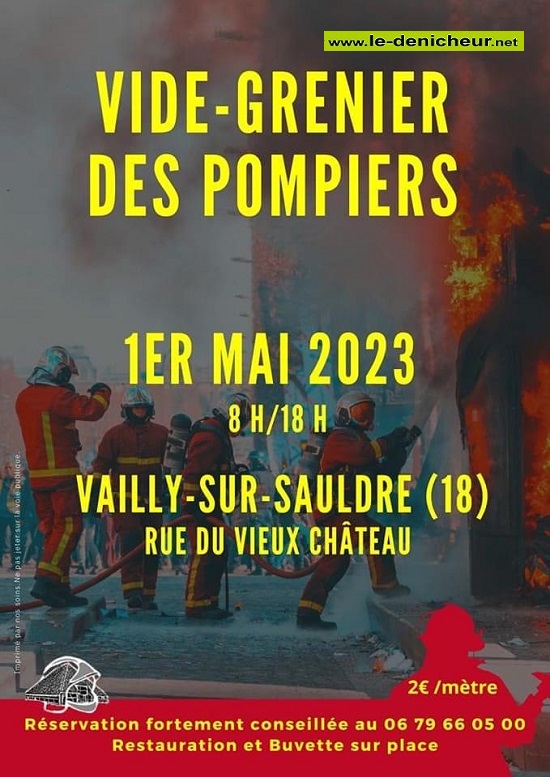 q01 - LUN 01 mai - VAILLY /Sauldre - Vide greniers des pompiers * 05-01_53