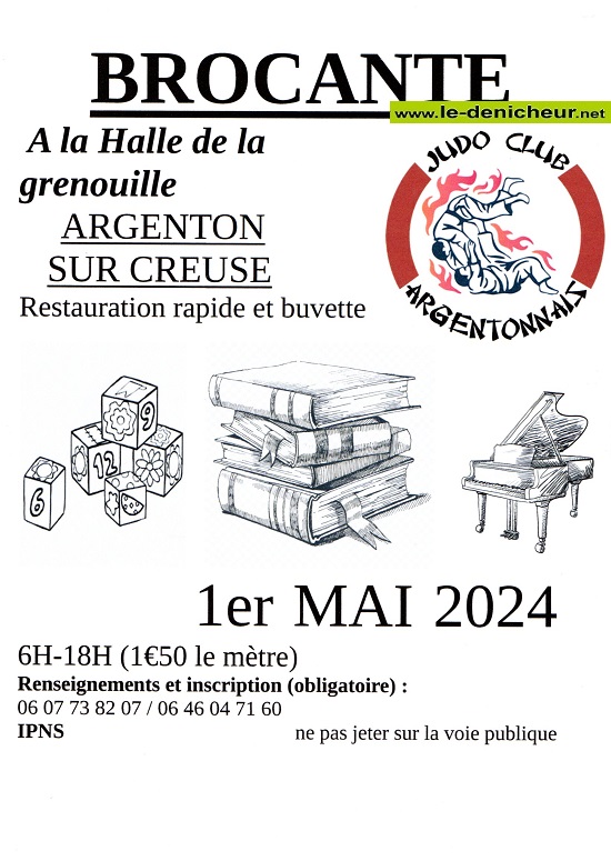 e01 - MER 01 mai - ARGENTON /Creuse - Brocante du Judo Club ° 05-01_65