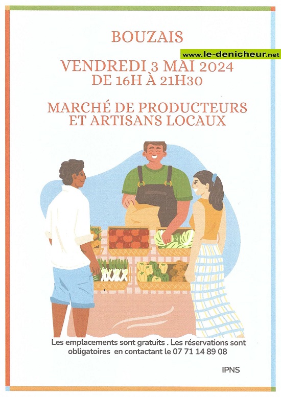 e03 - VEN 03 mai - BOUZAIS - Marché de Producteurs et Artisans Locaux * 05-03_22
