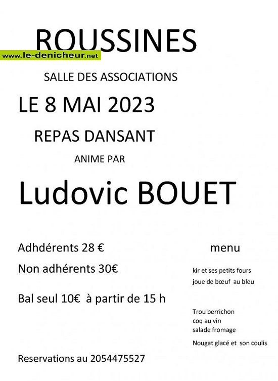q08 - LUN 08 mai - ROUSSINES - Repas dansant avec Ludovic Bouet  05-08_50