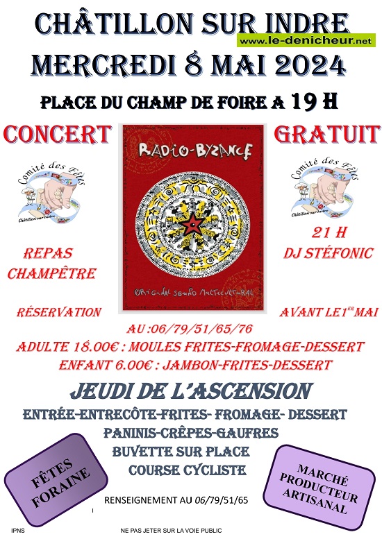 e08 - MER 08 mai - CHATILLON /Indre - Repas champêtre + Concert ° 05-08_57