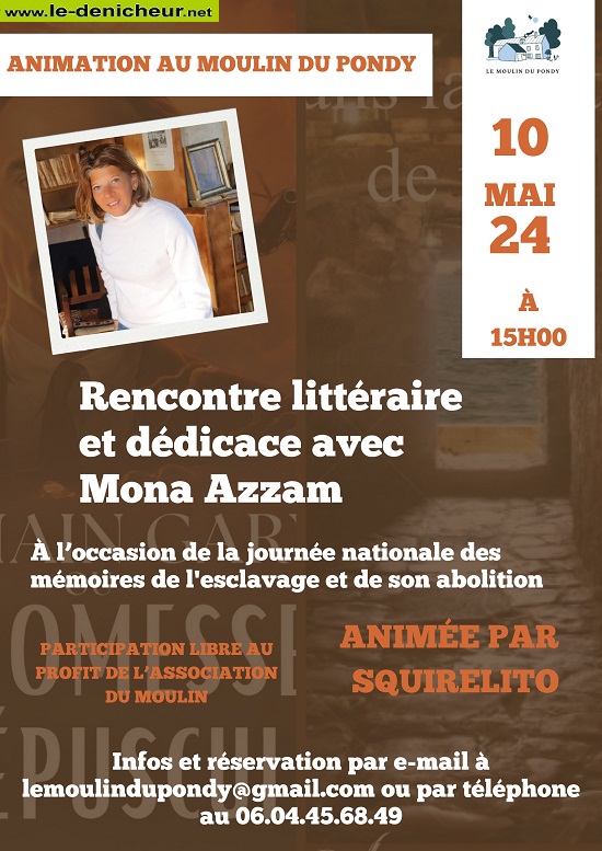 e10 - VEN 10 mai - LE PONDY - Rencontre littéraire avec Mona Azzam * 05-10_18
