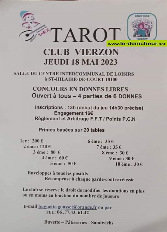q18 - JEU 18 mai - VIERZON - Concours de Tarot . 05-18_48