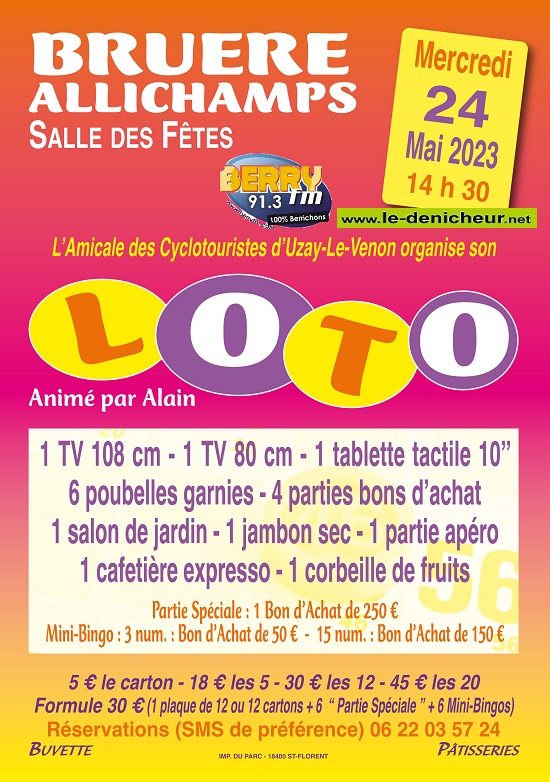 q24 - MER 24 mai - BRUERE-ALLICHAMPS - Loto des cyclotouristes d'Uzay-le-Venon 05-24_17
