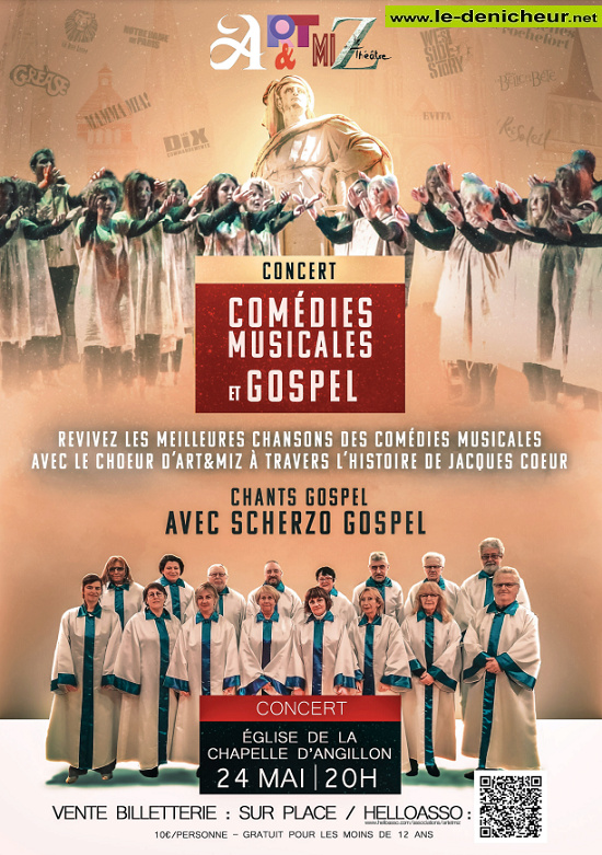 e24 - VEN 24 mai - LA CHAPELLE D'ANGILLON - Concert Comédie Musicale et Gospel ° 05-24_18