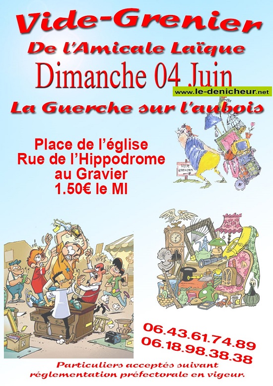 r04 - DIM 04 juin - LA GUERCHE /l'Aubois - Vide greniers  06-04_29
