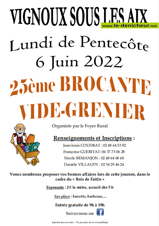 f06 - LUN 06 juin - VIGNOUX sous les Aix - Brocante du Foyer Rural */ 06-06_14