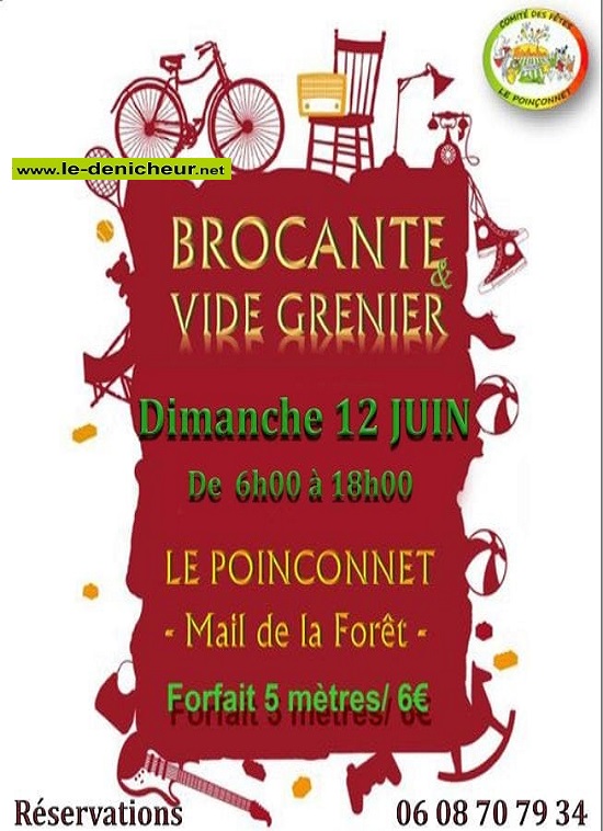 f12 - DIM 12 juin - LE POINCONNET - Brocante du comité des fêtes * 06-1210