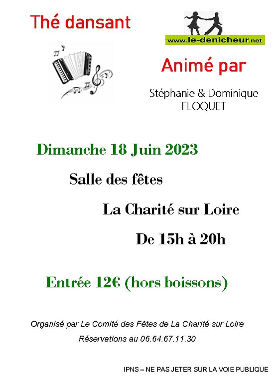 r18 - DIM 18 juin - LA CHARITE /Loire - Thé dansant avec S. & D. Floquet 06-18_60