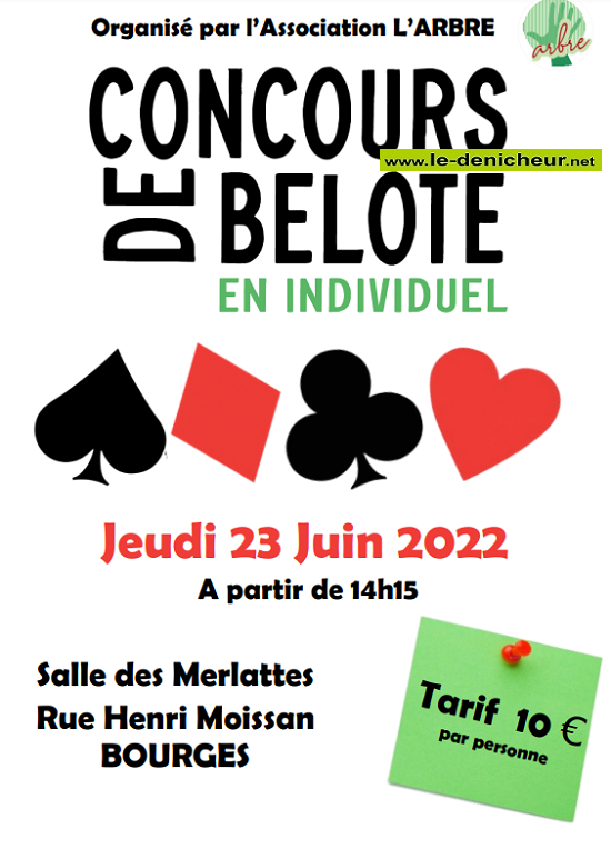 f23 - JEU 23 juin - BOURGES - Concours de belote */ 06-23_18