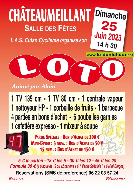 r25 - DIM 25 juin - CHATEAUMEILLANT - Loto de l'U.S. Culan Cyclisme * 06-25_40