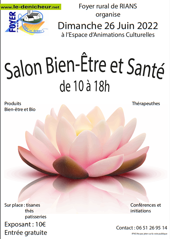 f26 - DIM 26 juin - RIANS - Salon Bien-Être  et Santé*/ 06-26_14